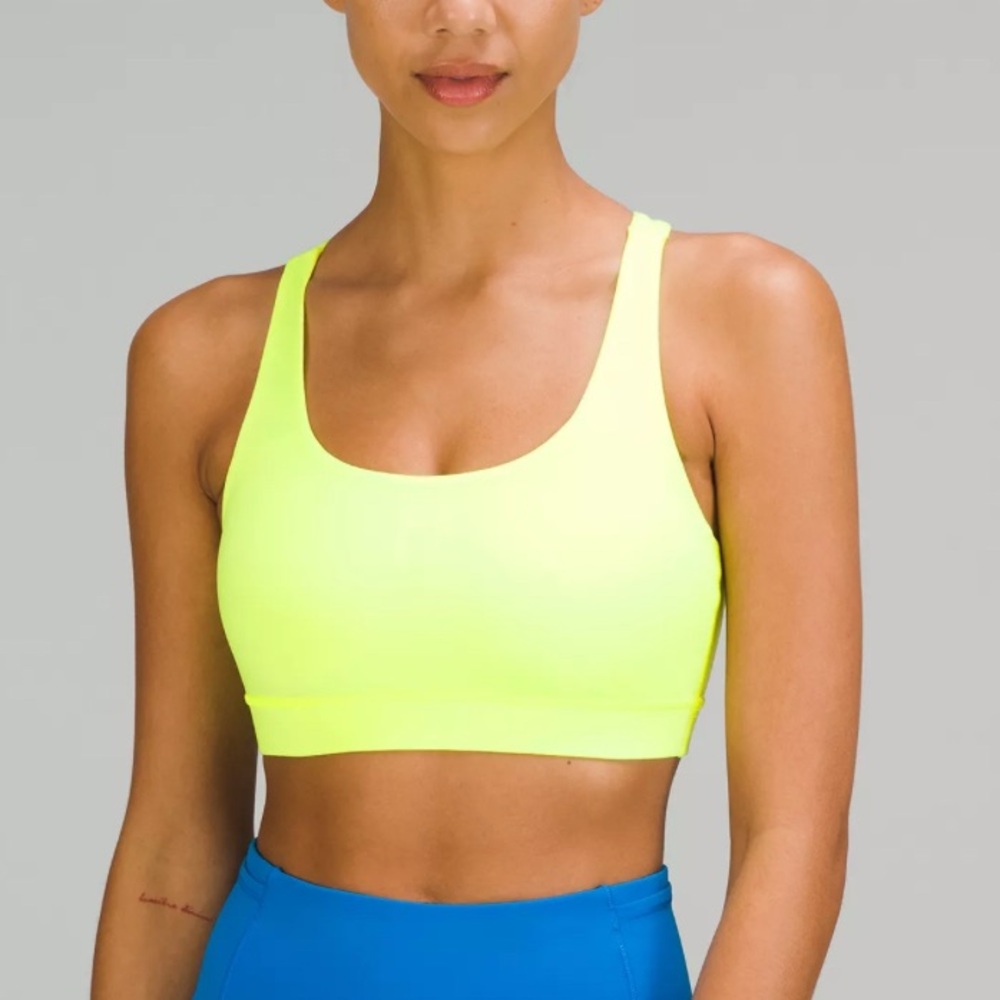 Energy bra - neon highlighter yellow- size 6